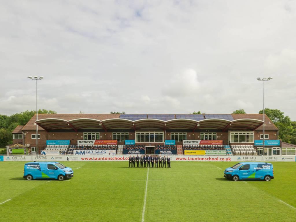Taunton Rugby Club Taunton Rugby club announcing their sponsorship deal with British Gas
