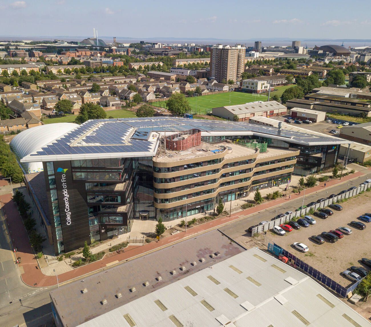 Aerial Image of Cardiff and Vale College City Centre Campus