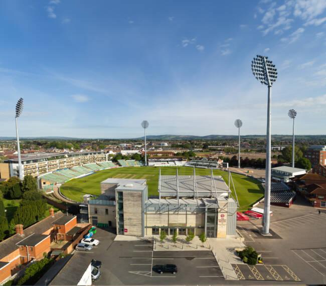 Somerset County Cricket Club aerial photograph