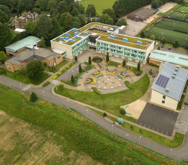 St Brendans Sixth Form College aerial photograph